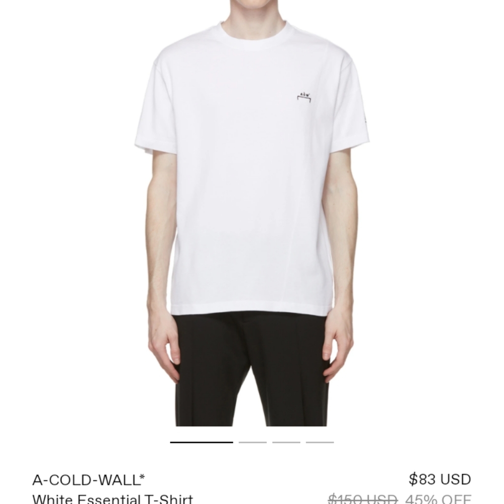 Brand New ACW A-COLD-WALL MENS TSHIRT LARGE
